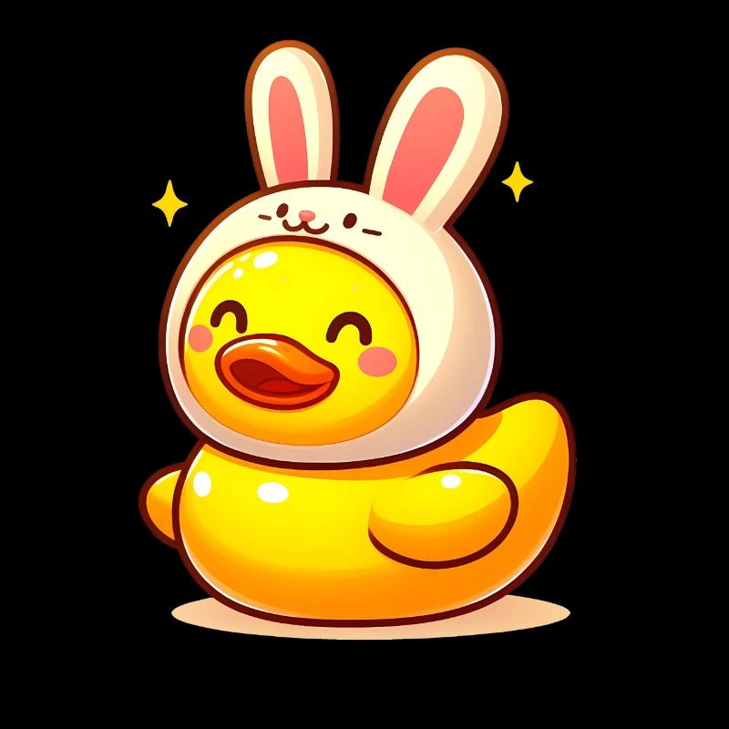 Rabbit Duck, Yellow Rubber Duck & Rubber Duck