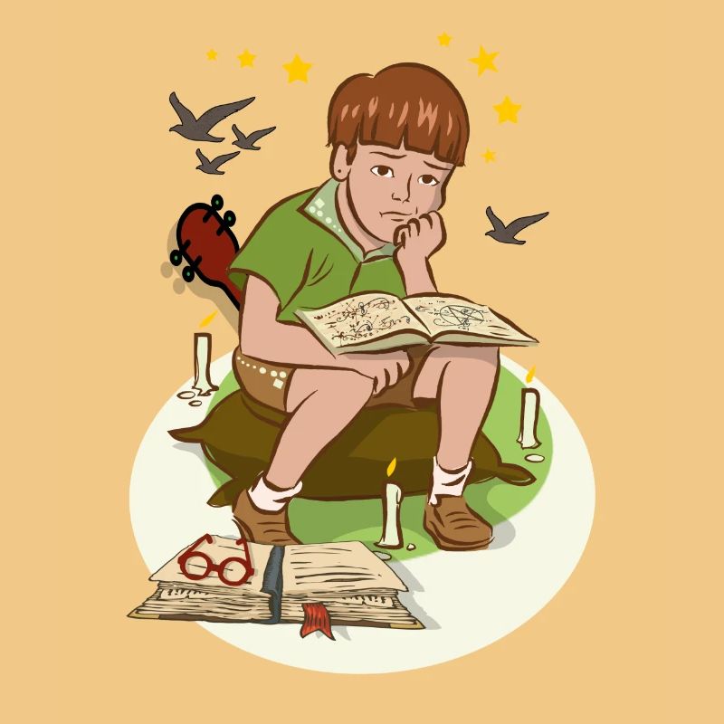 Junge mit Buch