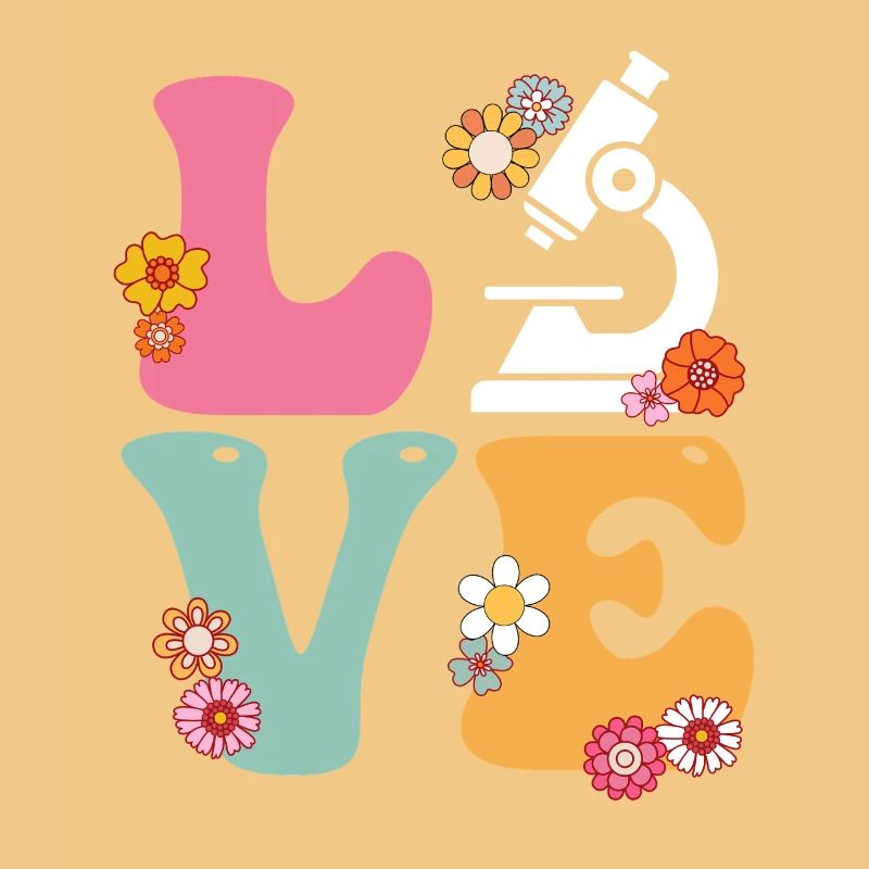 Love Medical Lab Scientist Boho Rainbow MLS