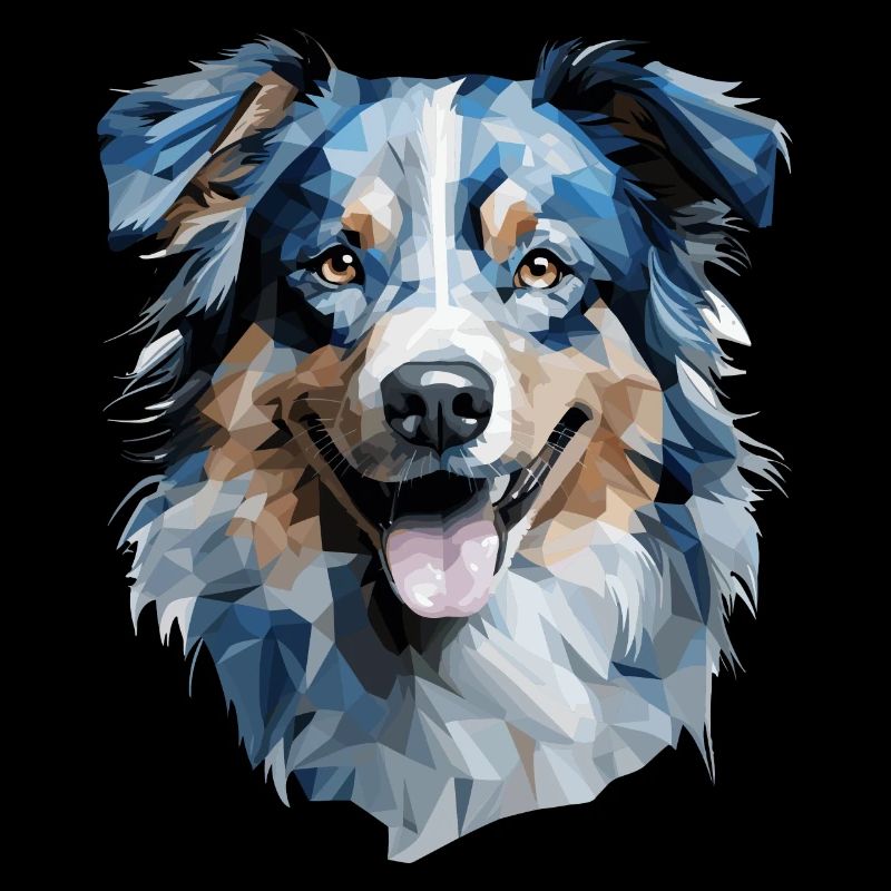 Australian Shepherd Polygon