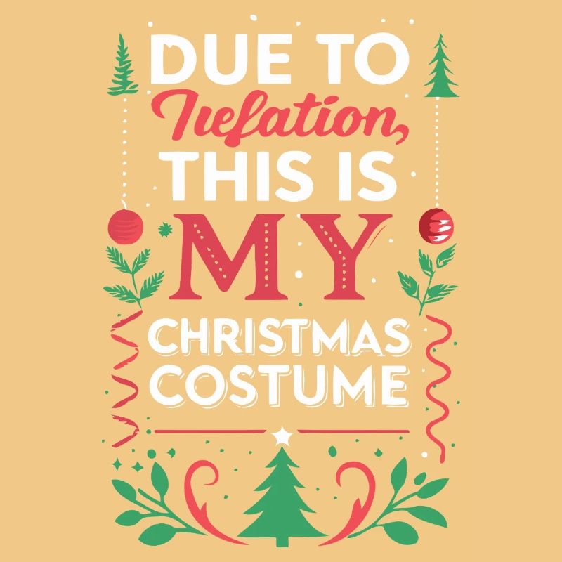 Inflation-Weihnachtskostüm