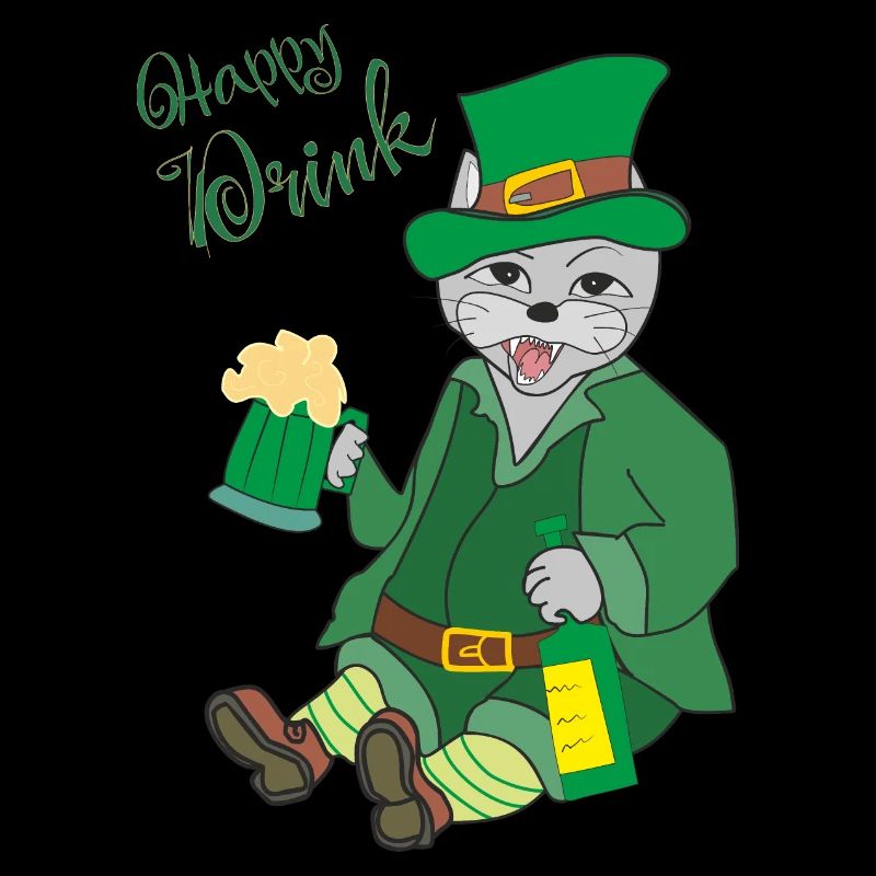 Chat, Boisson Heureuse