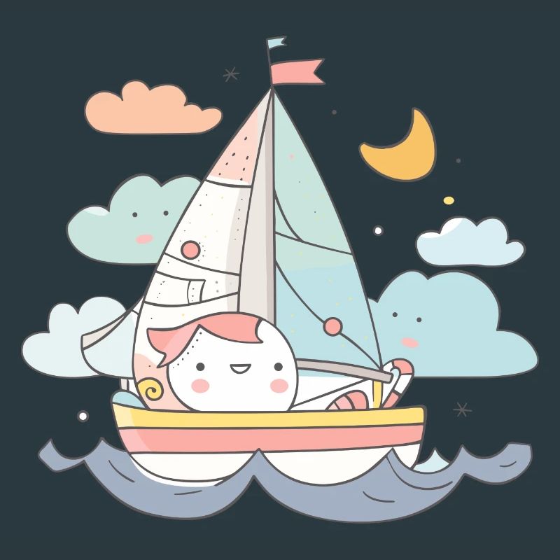 Sailing Comic Style