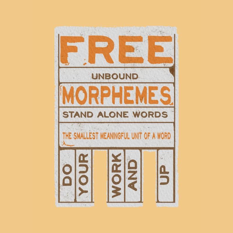 Morphèmes libres drôles alphabétisation structurée