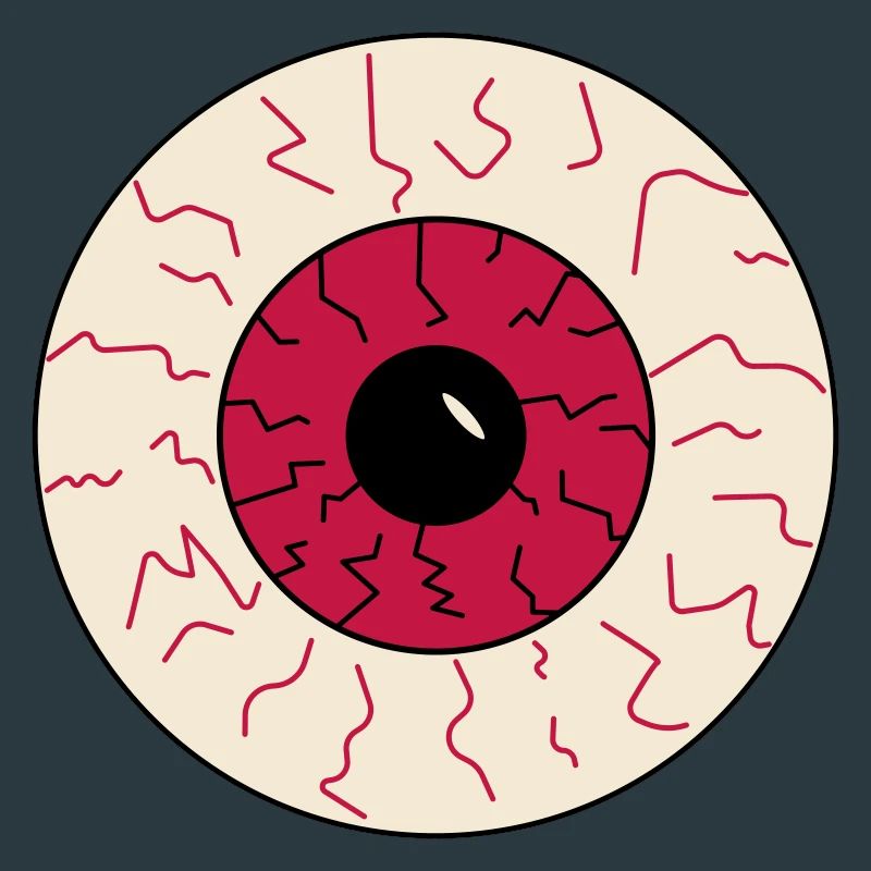 oeil injecté de sang halloween