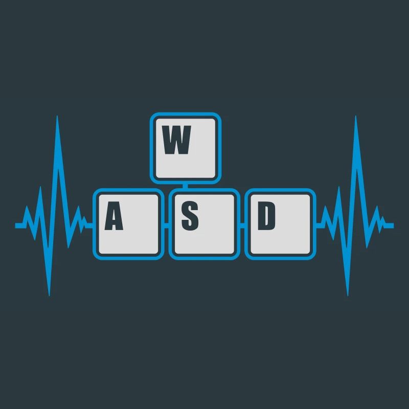 Computer WASD Keyboard Keys