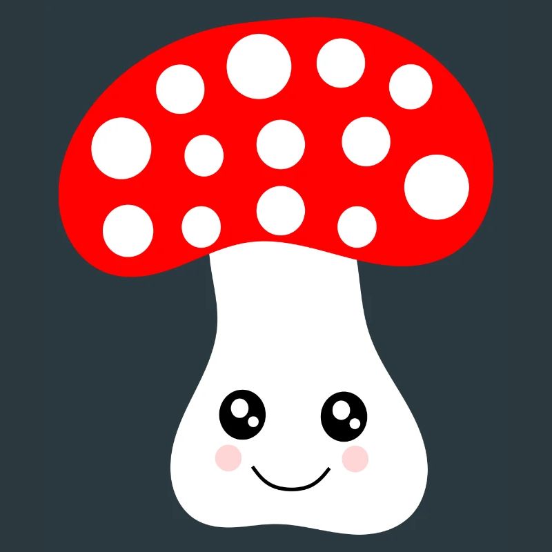 Kawaii, mushroom, toadstool