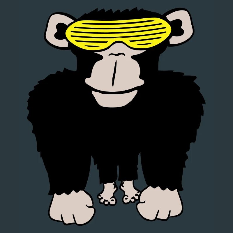 Funky Sunglasses Gorilla Cool Party Monkey Fun