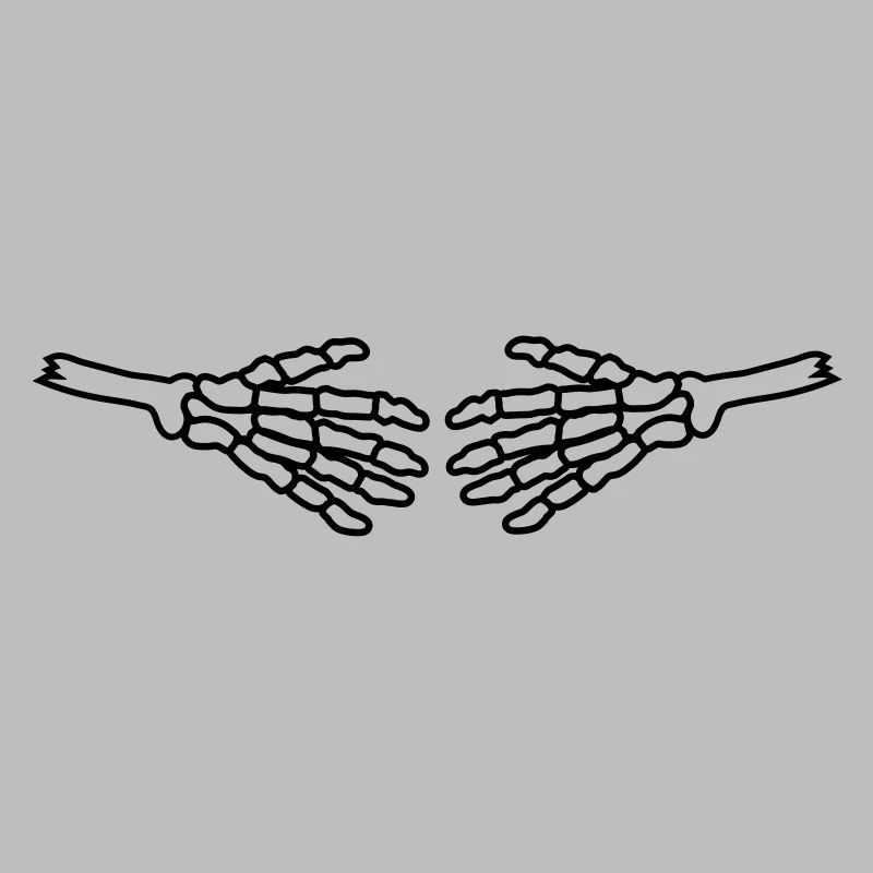 Skeleton Halloween Shake Hands