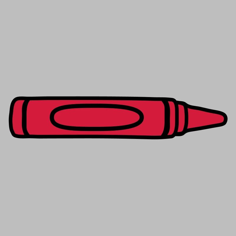 Crayon de cire rouge design cool