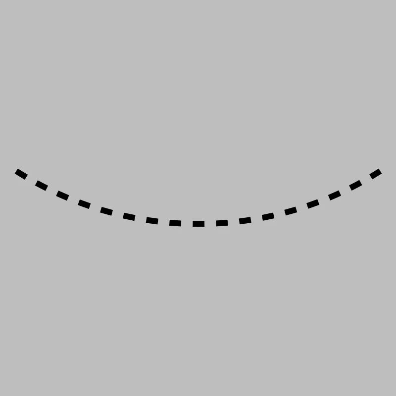 Dashed Curved Line