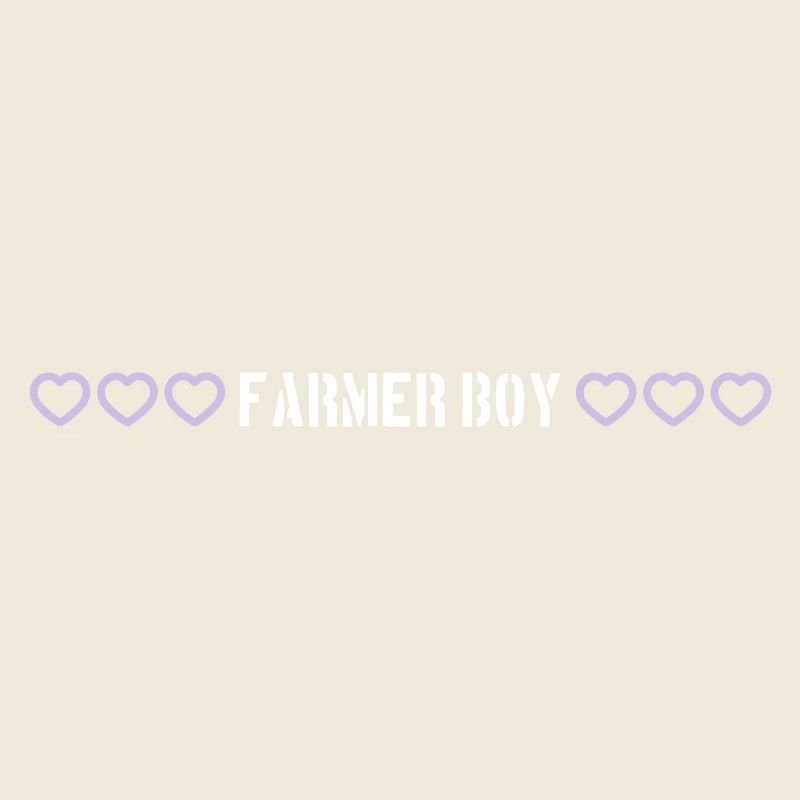 Fermier garçon coeur amour