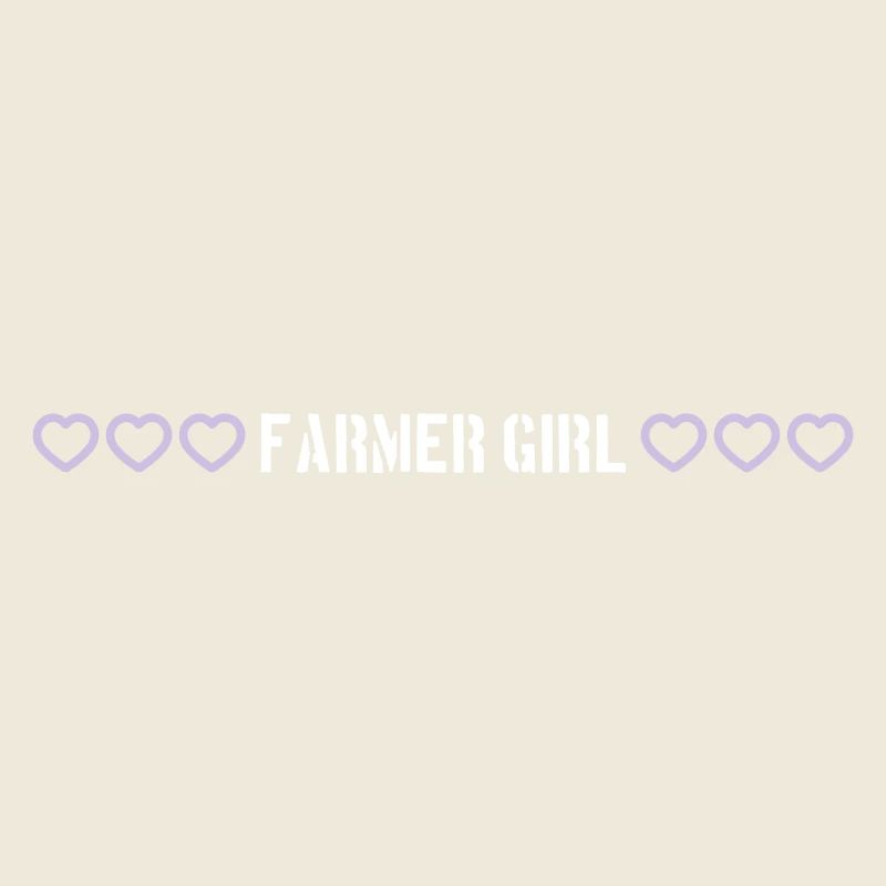 Farmer Girl Mädchen Herz Liebe