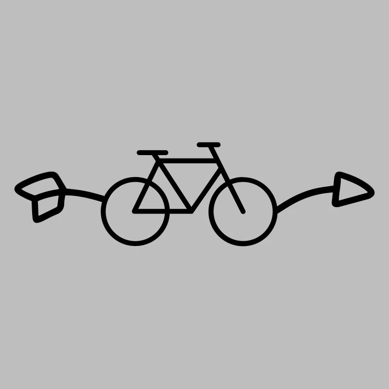 Flèche de vélo pointant vers la droite