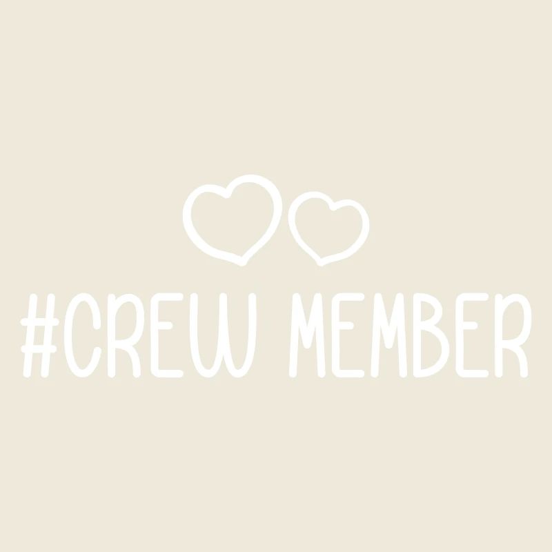 Crew Mitglied Herz Liebe