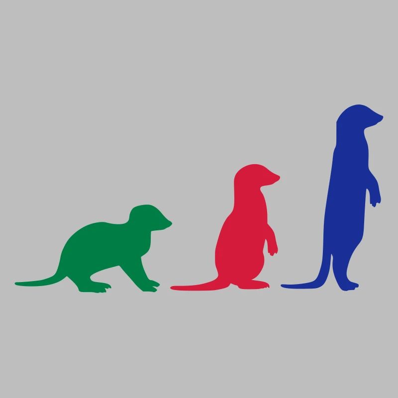 Erdmännchen drei vektor