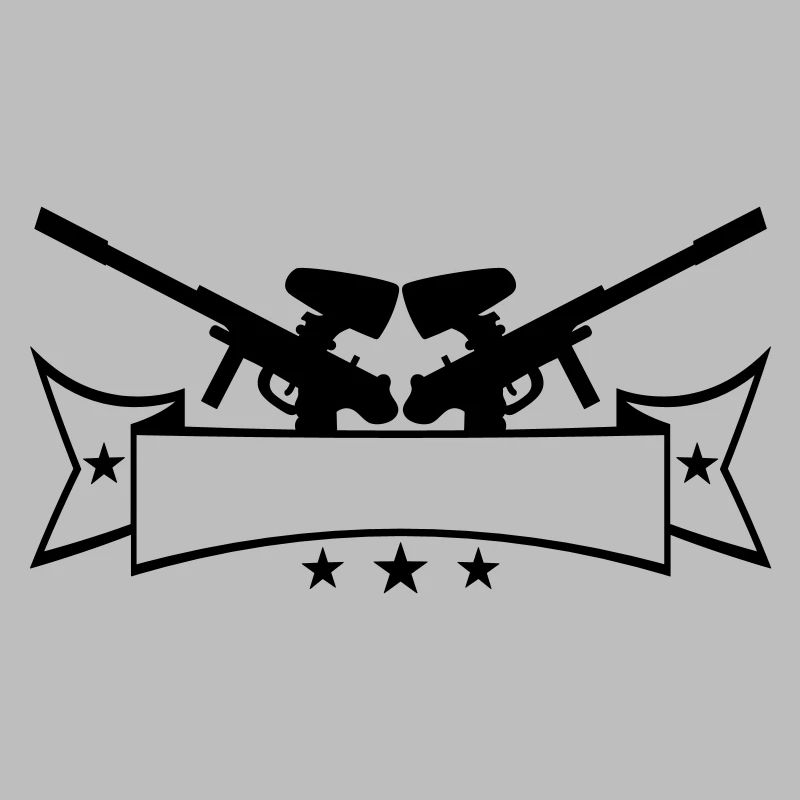 Écrire un texte de bannière 2 armes visent paintball sp