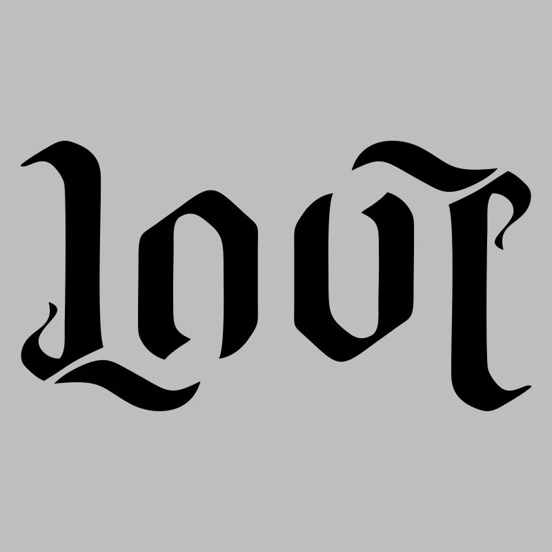 LOVE (AMBIGRAM FONT)