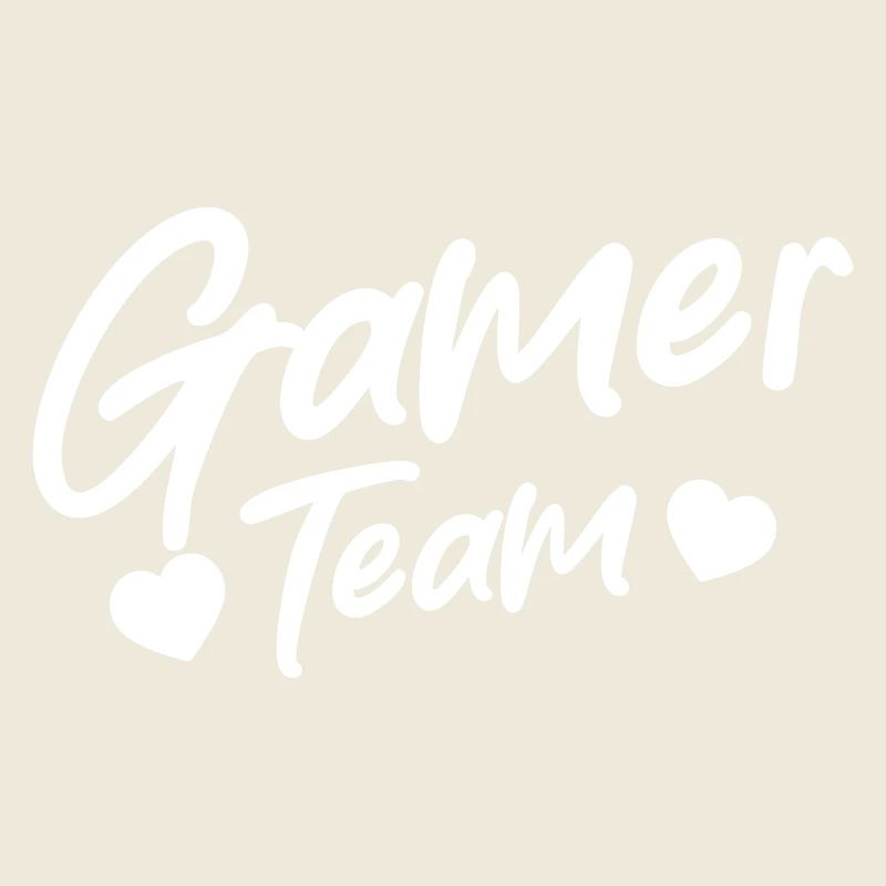 Gamer Team Herz Liebe