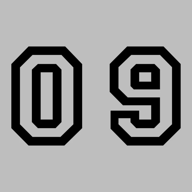 number - 09 - zero nine