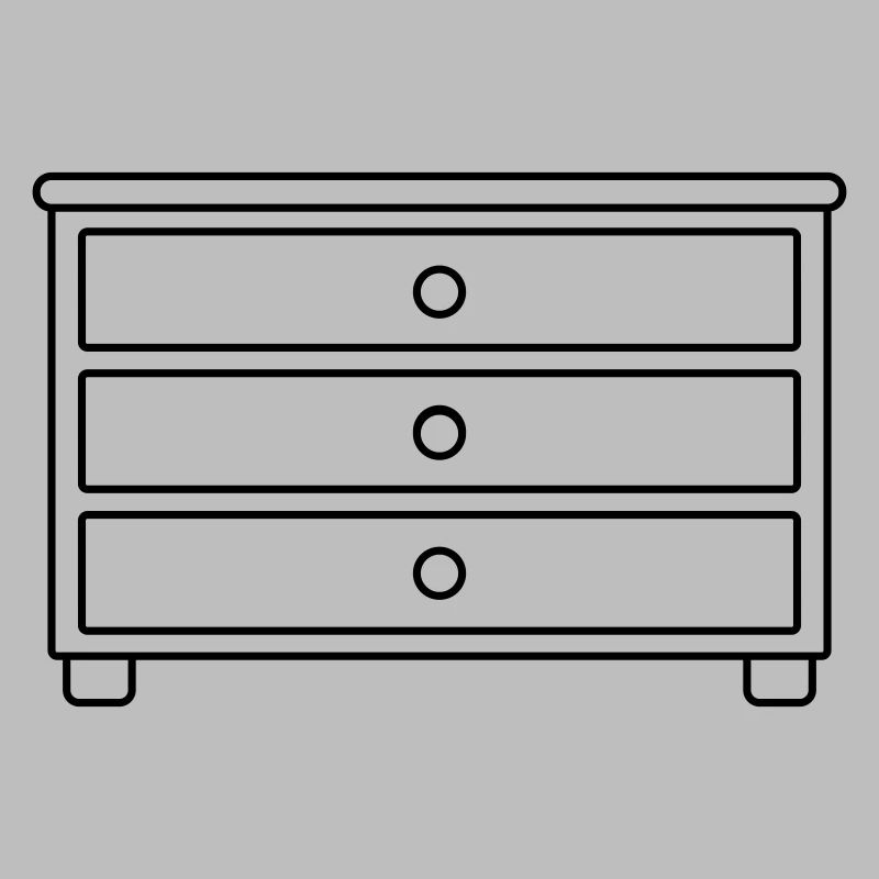 Möbelstück Schubladen Kommode Design