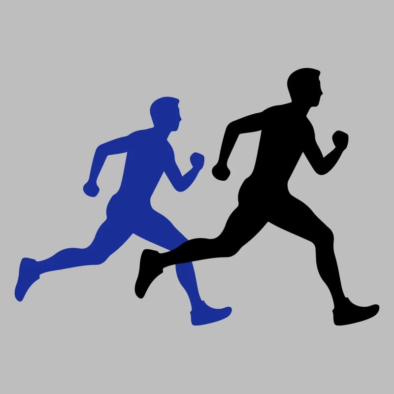 Running Marathon Man Silhouette