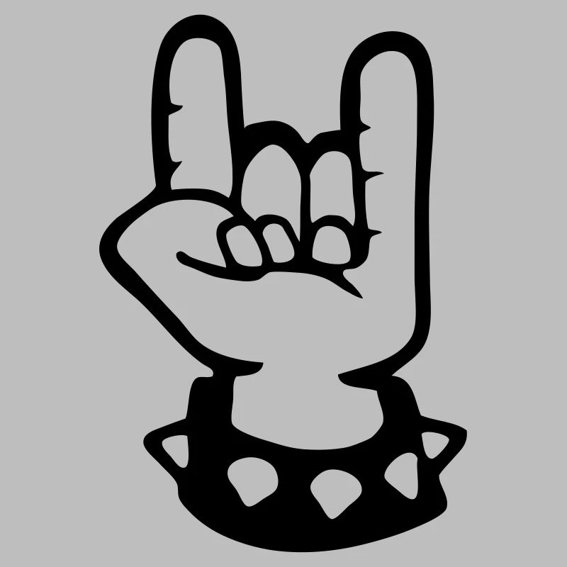 signe cornu metal fork rock hand sign devil hard
