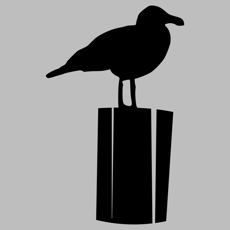 Möwe sitzend