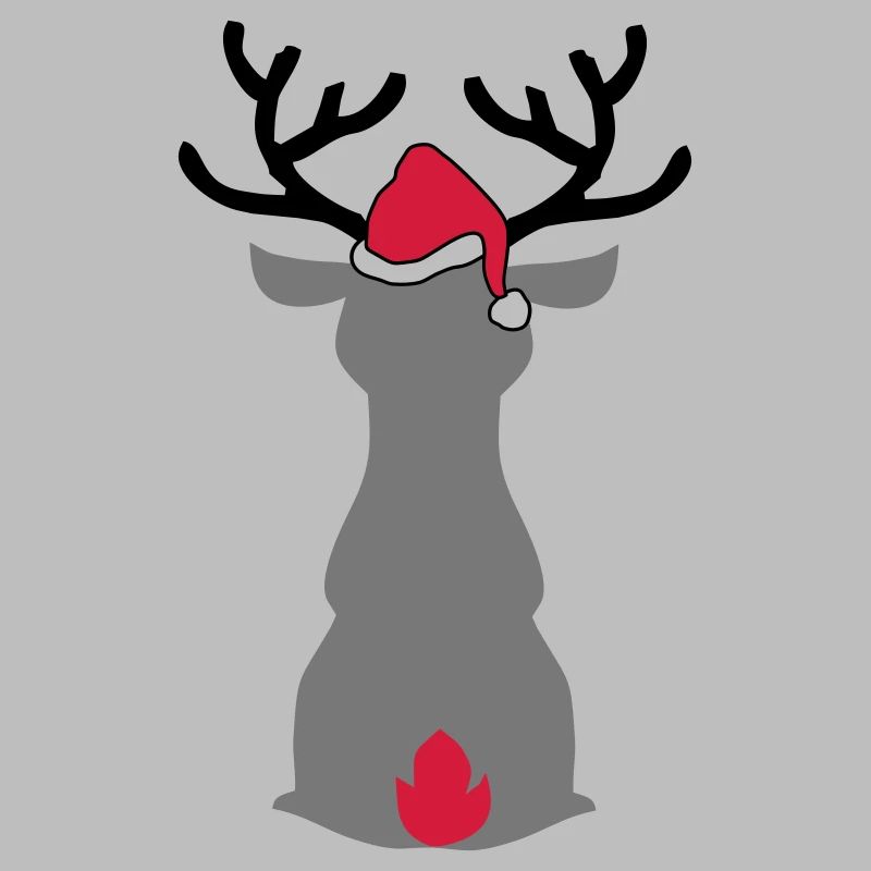 Orignal avec chapeau de Noël