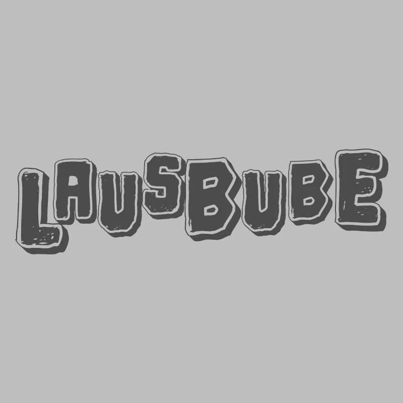 Lausbube Grau Design Spitzbuben Design