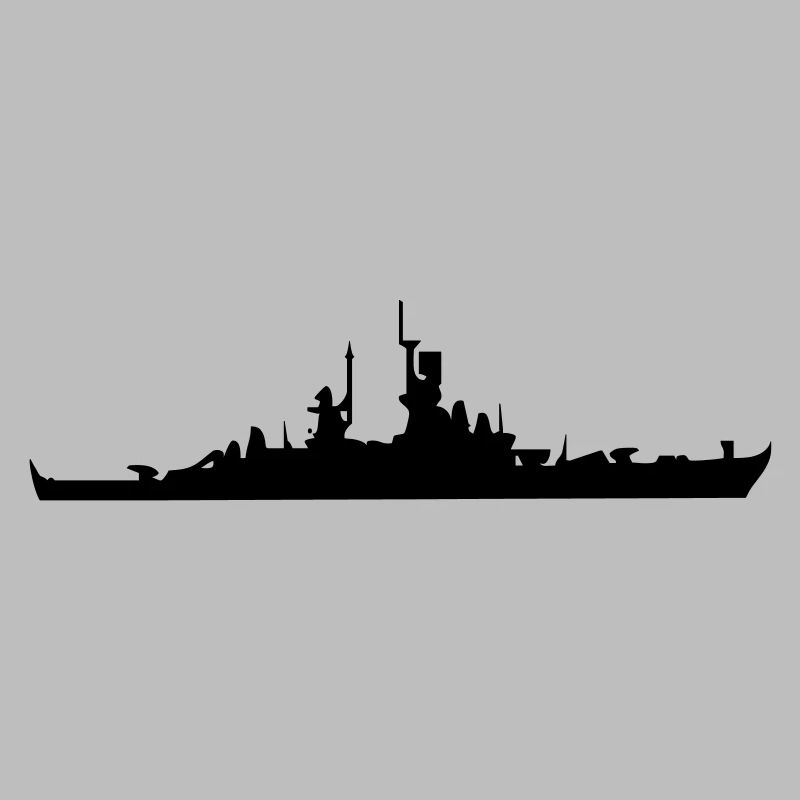Vector Navy Kriegsschiff Silhouette