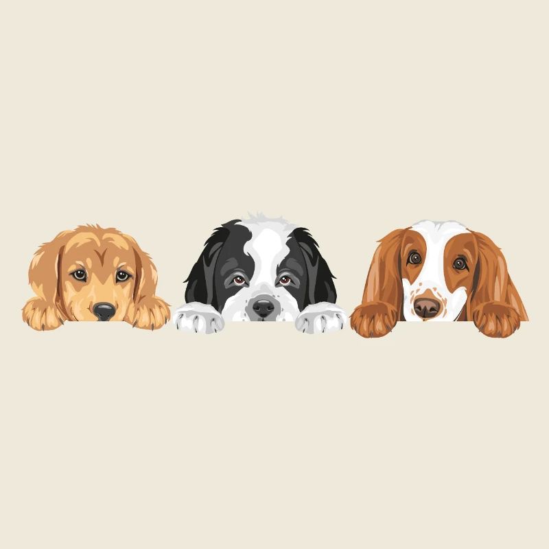 Süße Hunde sind beste Freunde