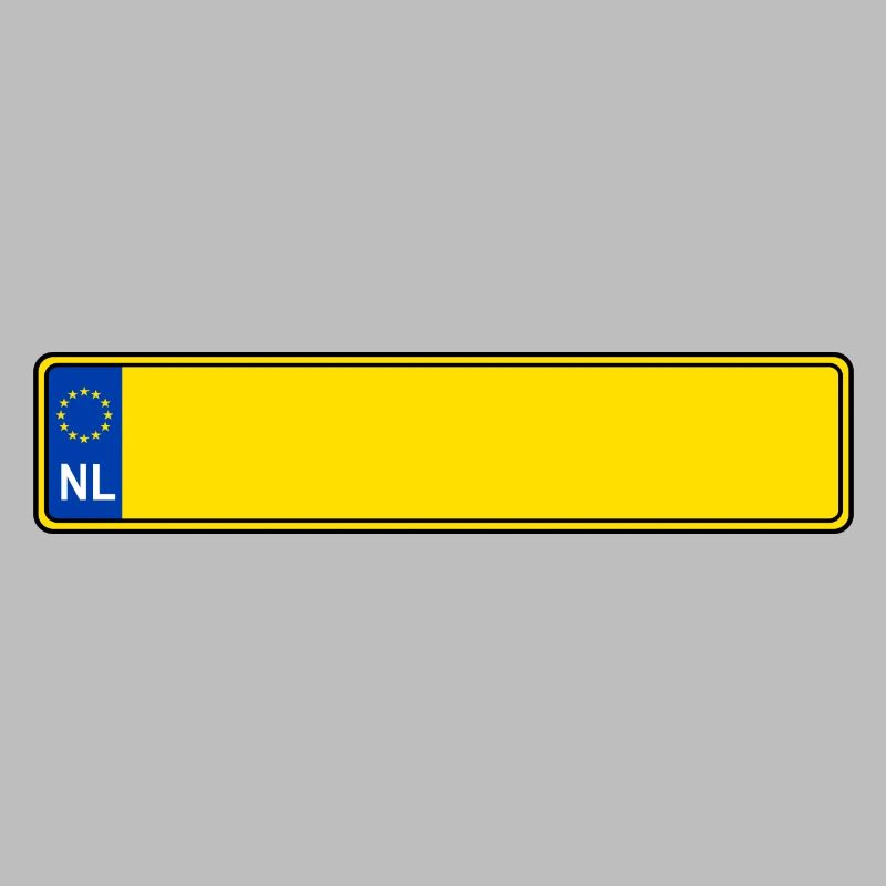 plaque d'immatriculation NL