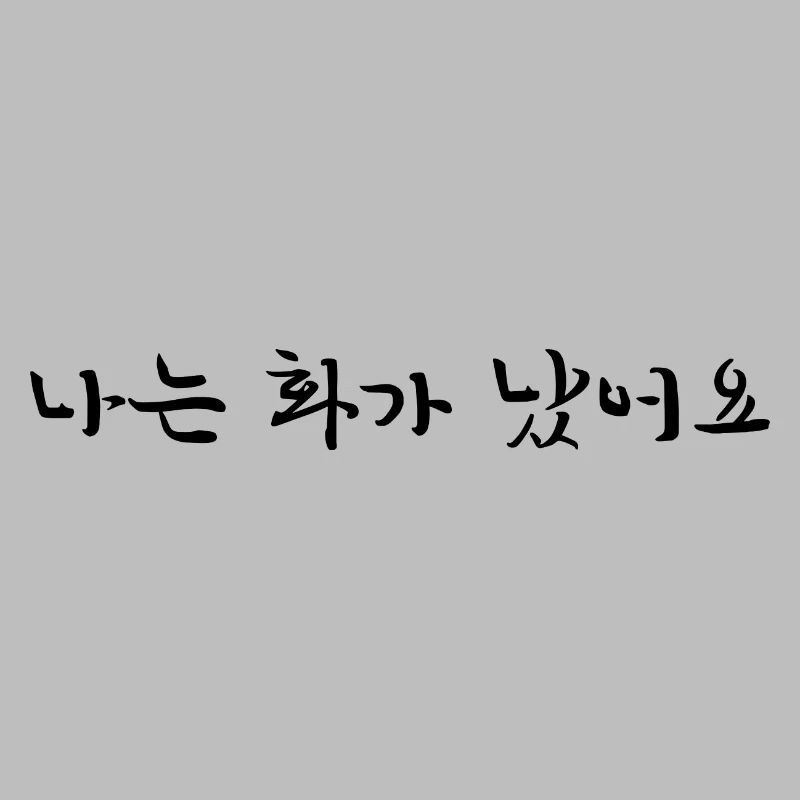 angry - korean language