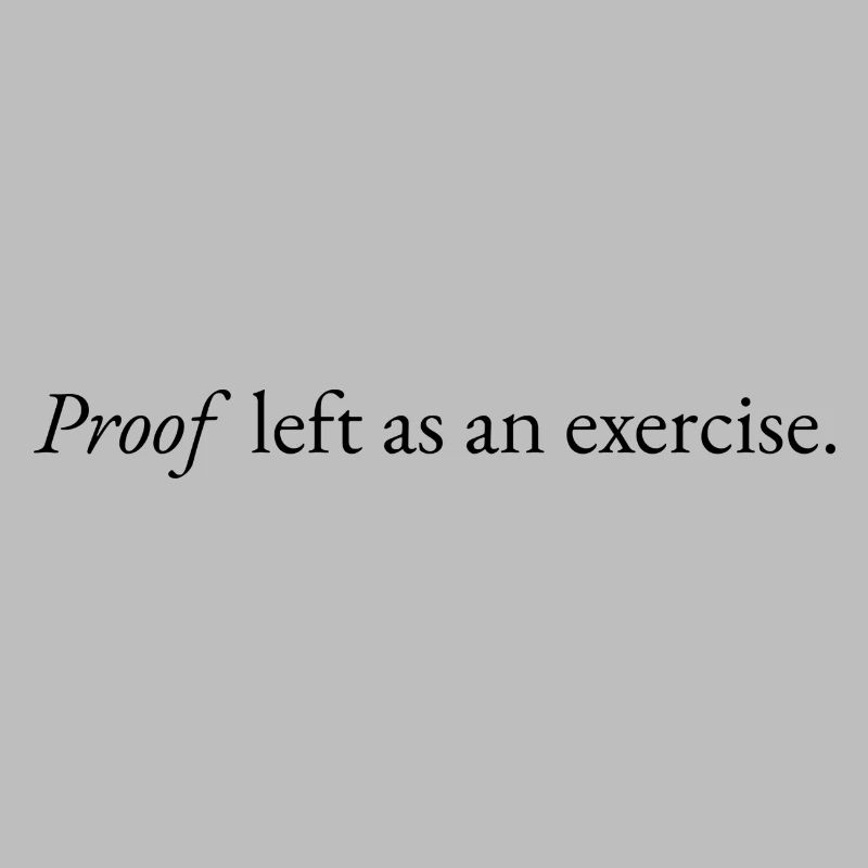 Proof left as an exercise