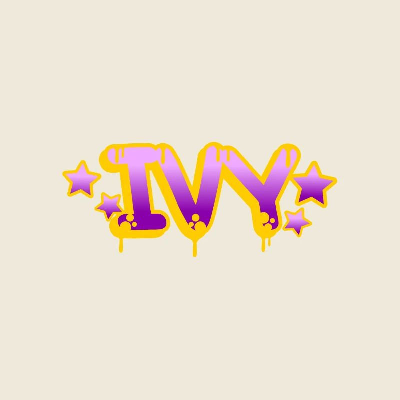 Graffiti Name Ivy