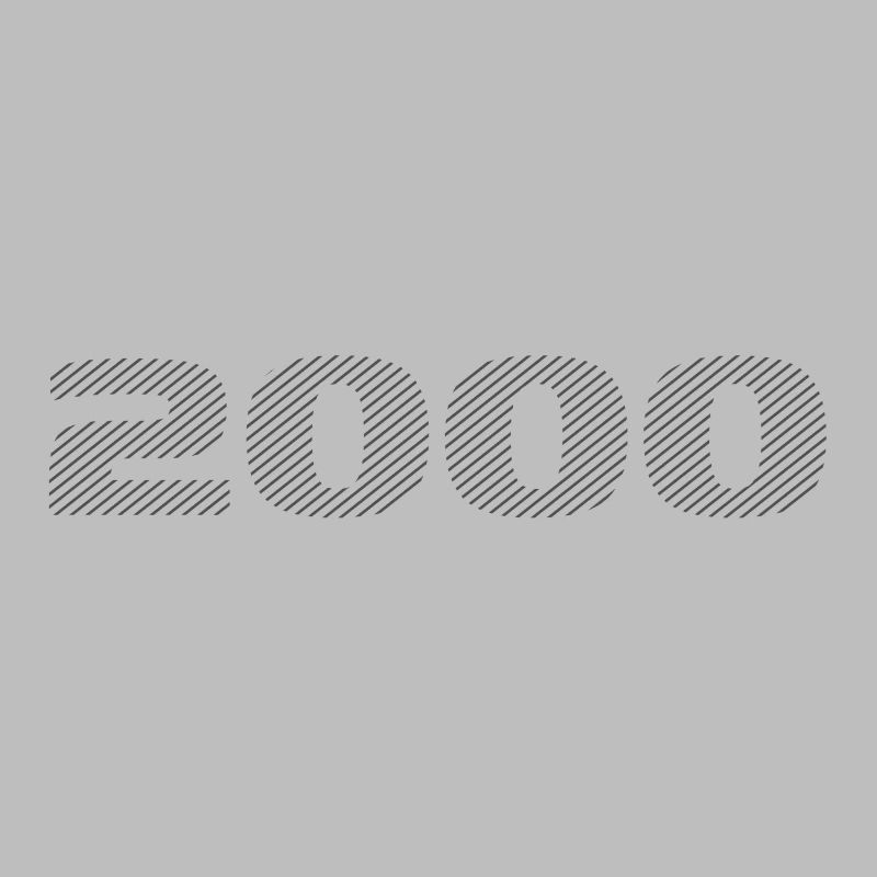 Né en 2000 Retro Stripe Design d’anniversaire moderne