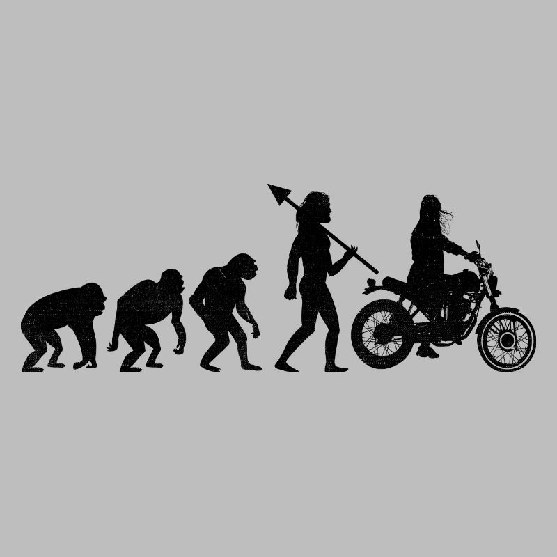 Evolution Motorcycle Biker Mom Motorcycling Motorc