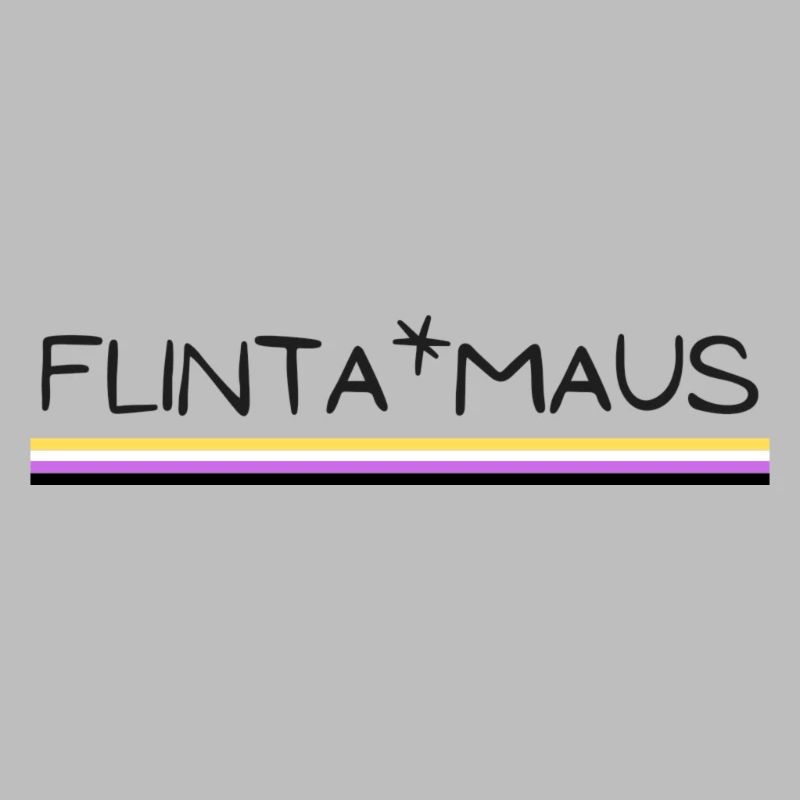Flinta*Maus Logo non binary flag