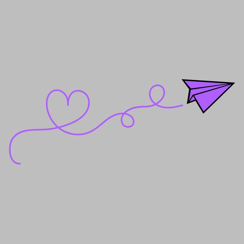 papierflieger herz