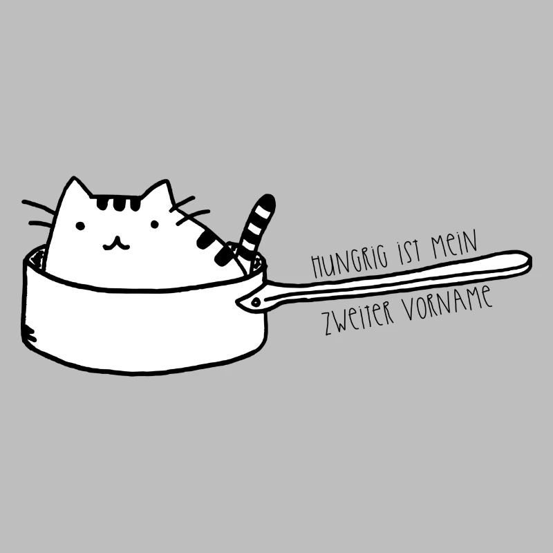 Chat dans le pan - faim