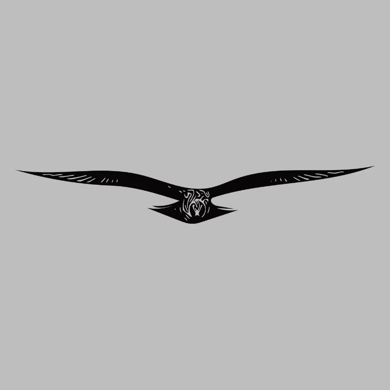 Aigle volant élégant