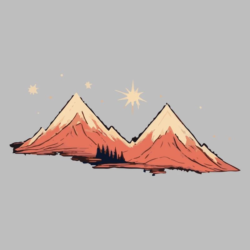 Mountains with starry sky mountain tour