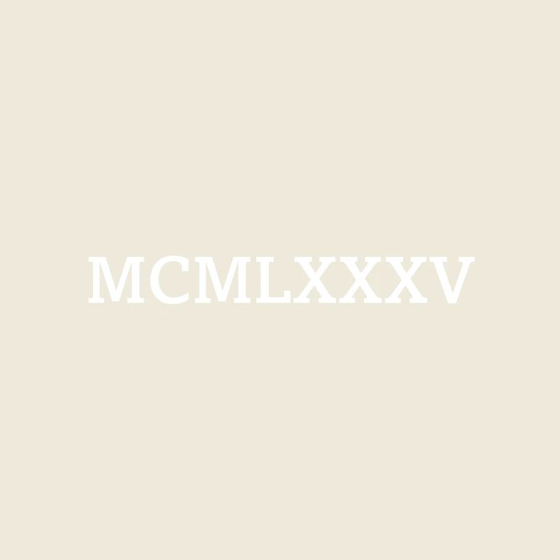 1985 Roman Numerals 40th Birthday Gift