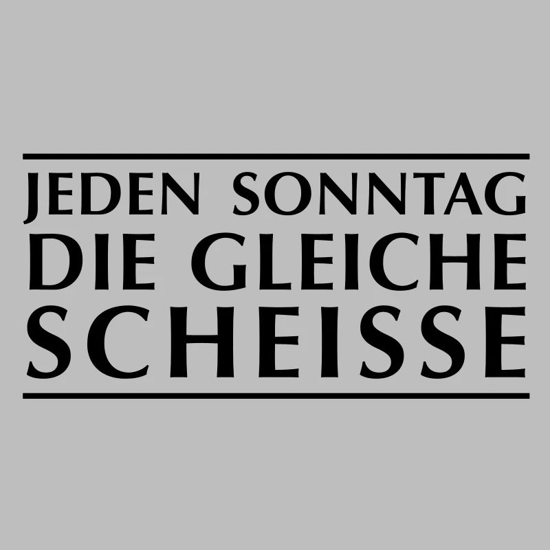 Chaque dimanche, la même merde