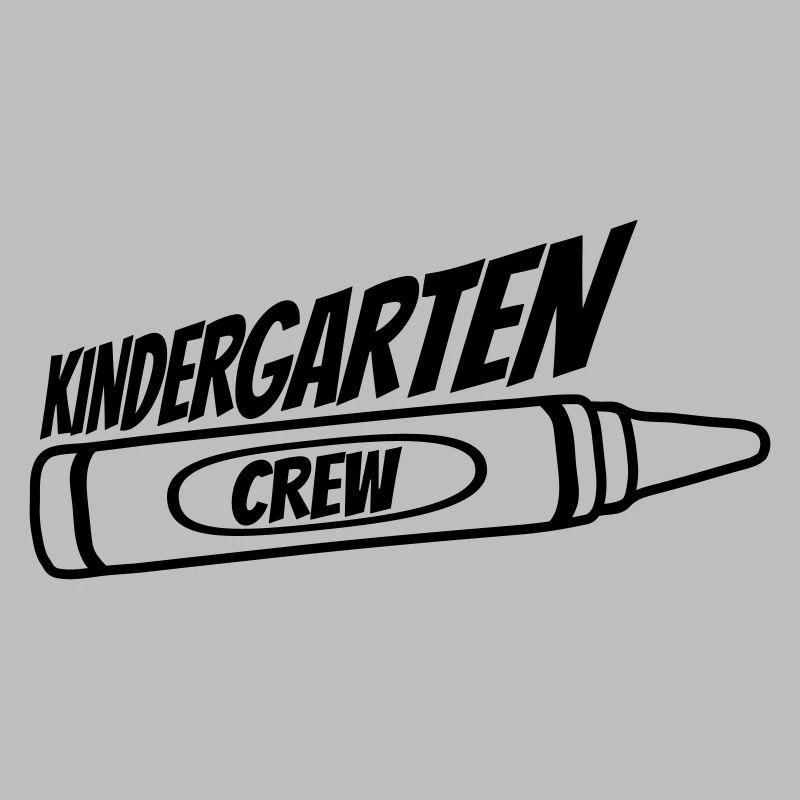 Team Kindergarten Crew Wax Crayon