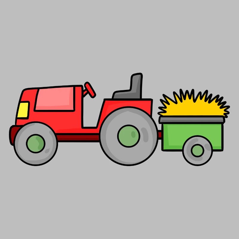 Traktor mit Anhänger