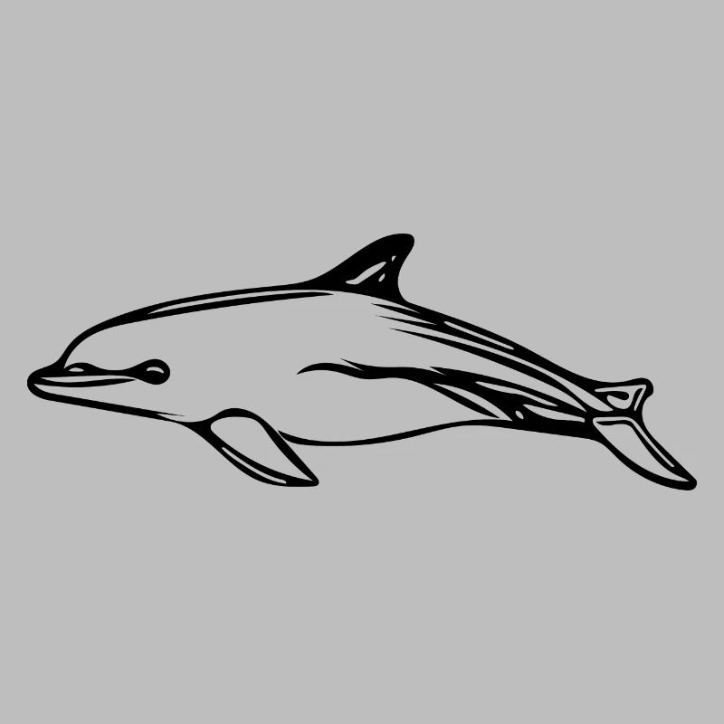 Cute vintage dolphin