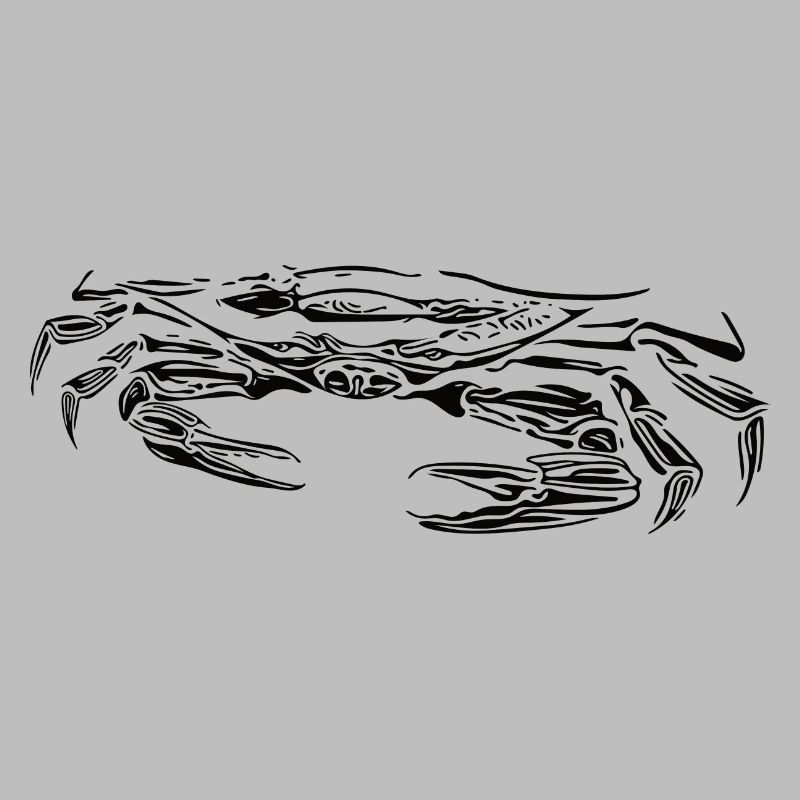 Petit crabe vorace crabe de plage avec ciseaux