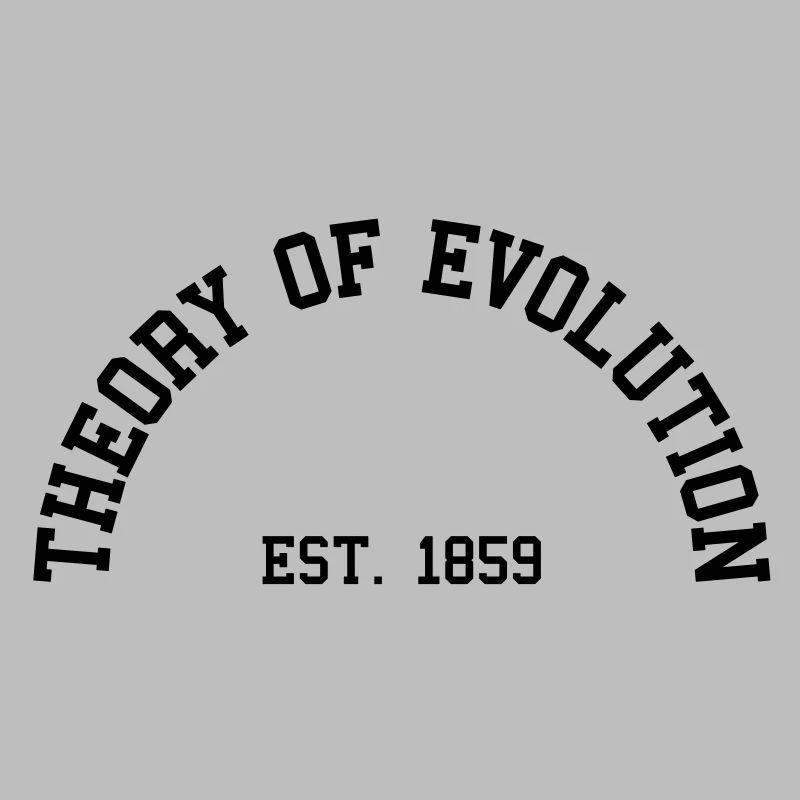 Theorie der Evolution - Est. 1859 (Half-Kreis)